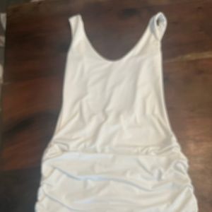 White mini dress